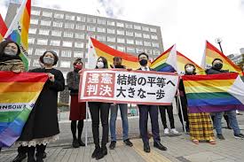 A protest over a map on the tokyo. Lgbtq Groups Want Equality Law In Japan Before Tokyo Olympics Pbs Newshour