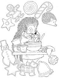 Hedgie S Cookies Christmas Coloring Pages Coloring Pages Detailed Coloring Pages