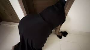 Dogystyle Fucking a Hijabi Muslim Maid in Hotel When She Stuck Inside  Bathroom Doors - Anal Fuck in Arab Hotel