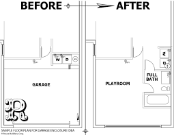 Sample Floor Plan For 2 Car Garage Conversion To 1 Bedroom 1 Bathroom Amp Storage Garage Bedroom Conversion Garage Conversion Garage Bedroom