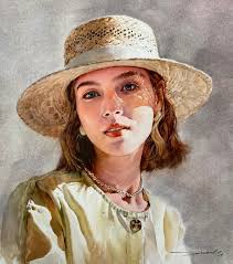 Portrait study using Camlin Artist watercolors