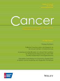 We raise nearly all of our money through private individual donations, which helps to ensure our independence. Cancer Wiley Online Library