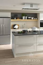 A good designer will be able to answer all your queries regards worktops, taps/sinks, appliances, flooring etc. Contemporary Kitchen In Ivory This Simple Layout Includes A Large Island Design With Integrate Contemporary Kitchen Design Kitchen Style Contemporary Kitchen