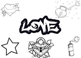 Graffiti Ausmalbilder Love Graffiti Ausmalbilder Kostenlose Erwachsenen Malvorlagen