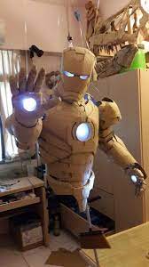 Rewatched iron man 3 and couldn't help but think, the united states president is being threatened and captain america is nowhere in sight. Veolia Uk On Twitter Cardboard Costume Cardboard Sculpture Iron Man Suit
