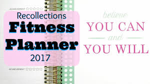 recollections 2017 fitness planner