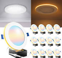 Sunco 12 Pack 6 Inch LED Recessed Light with Night Light ...