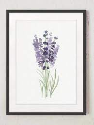 Lavender Set 3 Watercolor Art Prints Canvas Painting Botanical Illustration Green Purple Print Herbs Plant Three Images Living Room Decor In 2021 Flower Painting Canvas Watercolor Art Prints Flower Painting