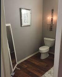 Behr's graceful gray (lighter shade): My Bathroom Redo Paint Is Graceful Grey By Behr Gray Living Room Paint Colors Bathroom Wall Colors Painting Bathroom