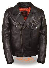 High Quality Side Set Belt Motorcycle Jacket By Milwaukee Leather Custom Leather Jackets Leather Jacket Men Style Leather Jacket Men