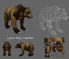 Bear Animal Grizzly 3d Low Poly Model Free Polar Game Character Max Low Poly 3d Models 3d Model Low Poly 3d