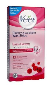 Veet Wax Strips Easy Gelwax For Legs Body Normal Skin 12 Pack In 2020 Wax Strips Veet Wax Strips Normal Skin