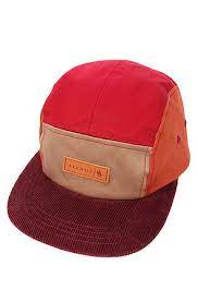 Afends Hat Save Me Five Panel In Red Combo Hats For Men Five Panel Hat Hat Storage