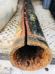 Just A Crack In A 3 Cast Iron Pipe Plumbing