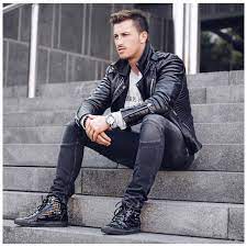 Ickimj Men Sleatherjacket Men S Leather Jacket Rock And Roll Outfits For Men Leathe Leather Jeans Men Casual Wear For Men Leather Jacket Outfit Men