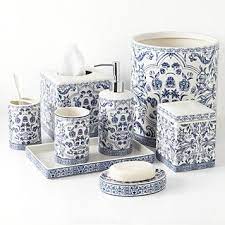 Blue and white ceramic chinoiserie vanity tray. Pin On House