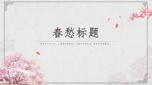 Download 91 wallpaper bunga warna. Bunga Bunga Musim Gugur Khawatir Klasik Gaya Cina Musim Semi Tema Ppt Template Powerpoint Template Free Download