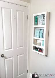 How To Build A Diy Behind The Door Storage Shelf Bathroom Storage Shelves Door Storage Behind Door Storage