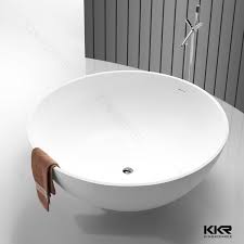 Round freestanding bathtubs by aquatica. China Kkr Solid Surface Bathroom Bathtub Sanitary Ware Round Freestanding Bath Tubs China Freestanding Bath Round Bath
