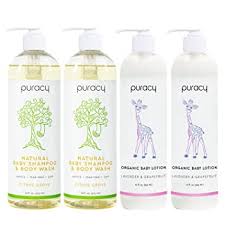 Our natural organic baby care products include handmade natural baby soap, baby bath teas, baby bum salve, baby body balm and baby oils made from gentle, organic, ingredients that clean, moisturize and protect baby's. Amazon Com Puracy Organic Baby Care Gift Set Moisturizing Lotion Natural Baby Shampoo 4 Pack Baby