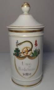 Ancien Pot A Pharmacie Porcelaine Paris Ung Rofatum Haut Env 23 5cm Herboristerie Flacons Pharmacie
