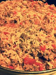 It's a rice dish made with ground beef, sautéed onions and garlic, rice cooked in chicken broth with diced tomatoes and perfectly spiced! Pin By Heather Hunger On Food That S Delish Recipes Using Rice Yummy Casseroles Beef Recipes
