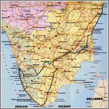 Tourist map of tamil nadu. Jungle Maps Map Of Kerala And Tamil Nadu