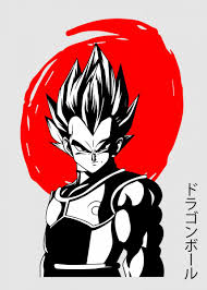 Dragon ball z black white. Dragonball Japan Red 27 Poster By Maricris M Displate Dragon Ball Artwork Dragon Ball Wallpapers Anime Dragon Ball
