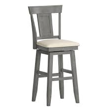 29 South Hill Panel Back Wood Swivel Height Barstool Gray Inspire Q In 2020 Upholstered Seating Bar Stools Inspire Q