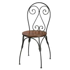 Chaise Cœur En Bois De Sheesham Massif Et Fer Forge Luberon Maisons Du Monde Iron Patio Furniture Chair Iron Chair