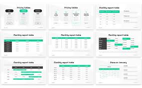 Amazing Tables Ppt Template Design Powerpoint Design Presentation Design