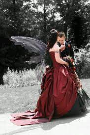Pin By Deb On Weddings Goth Wedding Dresses Gothic Wedding Dress Halloween Wedding Dresses
