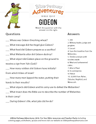 (or if doing the lessons at home, use it later in the week as a refresher). Gideon Bible Pathway Adventures