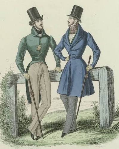 Attire's - Did men corset themselves in order to achieve a fashionable shape like women did? They most certainly did. The 1830s was the decade when this was most commonplace since the