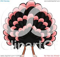 Cartoon Of A Thanksgiving Turkey Bird Butt - Royalty Free Vector Clipart by  BNP Design Studio #1127578