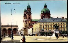 Ansichtskarte Postkarte Munchen Odeonsplatz Mit Kirche Und Denkmal Akpool De Munchen Postkarten Historische Bilder