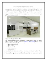 white gloss kitchen cabinet