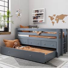 It is a hideaway den that lets their imagination run wild. Matilda Midsleeper Cabin Bed With Pullout Drawers Noa Nani