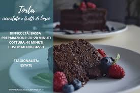 Torta Golosa Con Cioccolato E Frutti Di Bosco Raggio Di Sole In Valigia