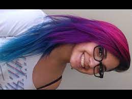 This color is easy to use, conditioning, long lasting, and fades b. How I Did My Pink Purple Blue And Turquoise Hair Youtube