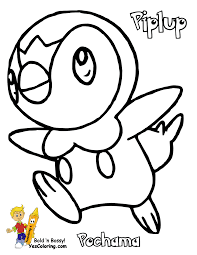 These monsters have unique abilities: Piplup Pokemon Coloring Pages Coloring Home