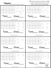 Grade 1 base ten blocks worksheets. Fall Tens And Ones Free Printables Kindermomma Com