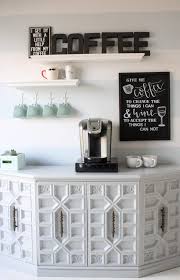 10 Diy Home Coffee Stations Knockoffdecor Com Coffee Bar Home Kitchen Bar Decor Home Coffee Stations