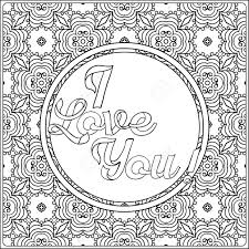 Download and print out this do your best coloring page. I Love You Lettering Coloring Page With Message On Vintage Pattern Royalty Free Cliparts Vectors And Stock Illustration Image 61441631