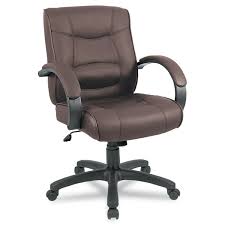 Alera Strada Series Mid Back Leather Swivel Tilt Chair Brown Sam S Club Luxury Office Chairs Office Chairs For Sale Chairs For Sale