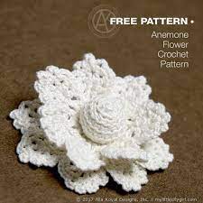 Anemone Templatew Crochet Flowers Knitted Flowers Anemone Flower