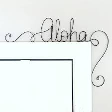 Unique Aloha Door Sign Unique Over The Door Aloha Wall Word Etsy Door Signs Farmhouse Style Decorating Word Wall