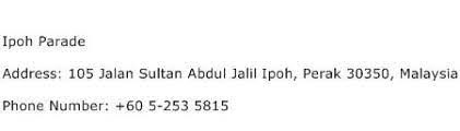 ➋ the china phone number is free,you can use these china phone numbers to receive sms for free. Ipoh Parade Address Contact Number Of Ipoh Parade