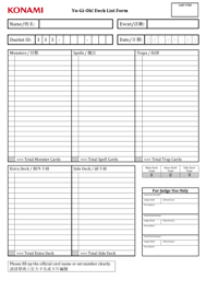 Yugioh inzektor deck list (version 2.0) by galacticgod. Deck List Yugioh Fill Online Printable Fillable Blank Pdffiller