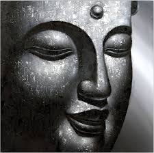 Black And White Acrylic Painting Buddha Buddha Portrait Acrylic Buddha Image Buddha